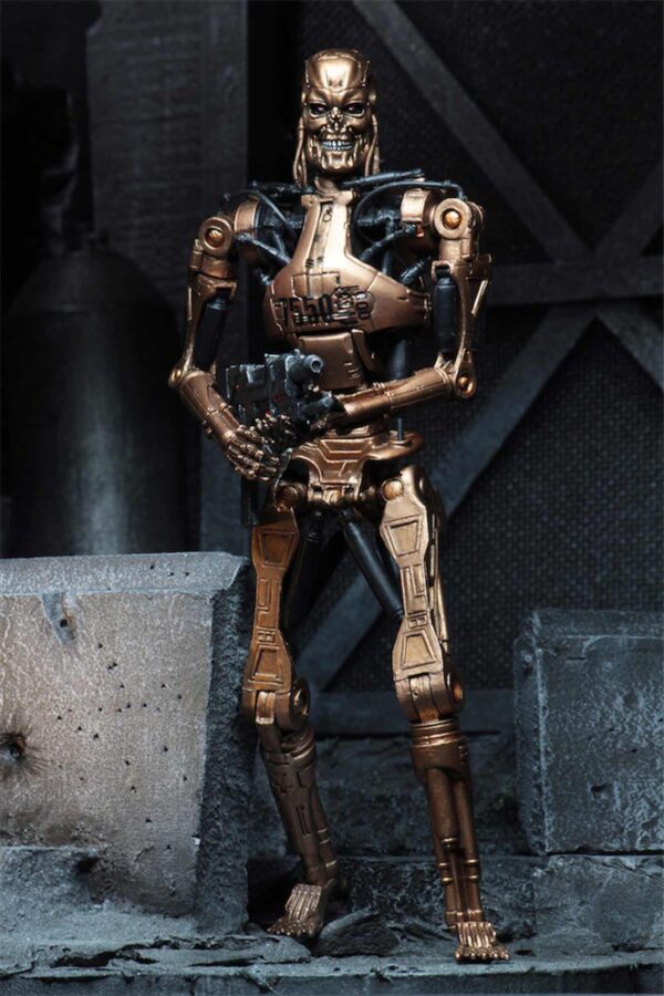 METAL MASH ENDOSKELETON FIGURA 18 CM TERMINATOR 2 KENNER TRIBUTE - Imagen 2