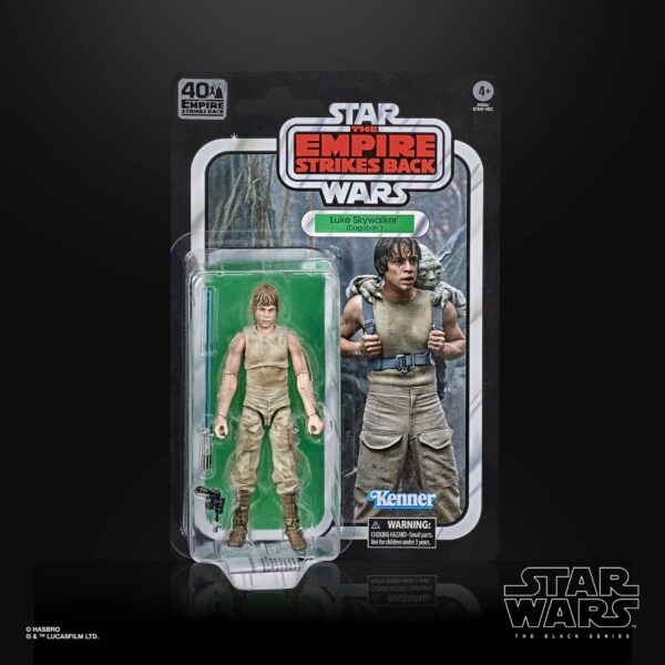 LUKE SKYWALKER DAGOBAH E5 FIGURA 15 CM STAR WARS 40TH BLACK SERIES E80845L0 - Imagen 3