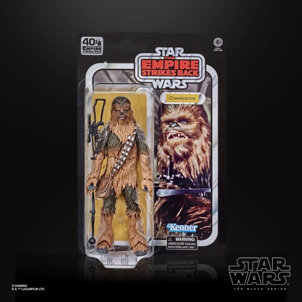 CHEWBACCA E5 FIGURA 15 CM STAR WARS 40TH BLACK SERIES E93135L0 - Imagen 3