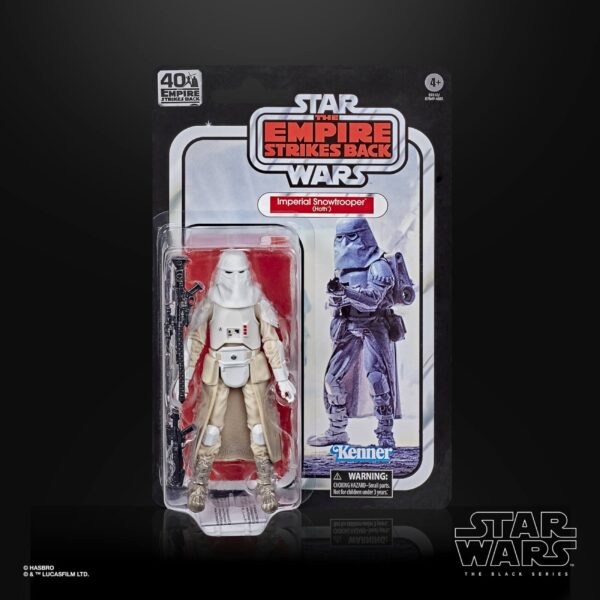 IMPERIAL SNOWTROOPER E5 FIGURA 15 CM STAR WARS 40TH BLACK SERIES E93155L0 - Imagen 3