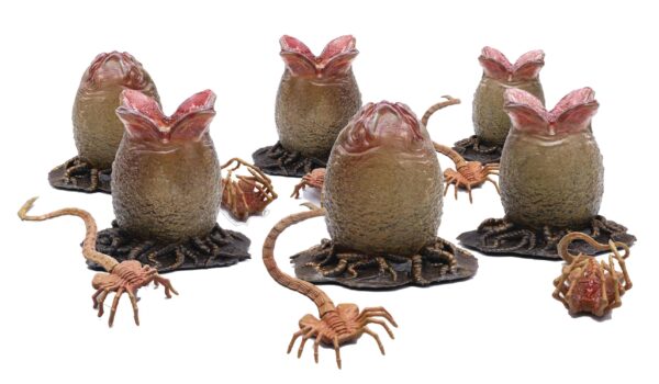 HUEVOS Y FACEHUGGER SET 6 FIGURAS 1/18 SCALE PREVIEWS EXCLUSIVE ALIEN - Imagen 2