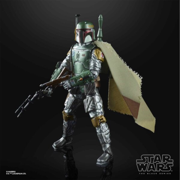 BOBA FETT METALLIC FIGURA 15 CM STAR WARS BLACK SERIES CARBONIZED - Imagen 2