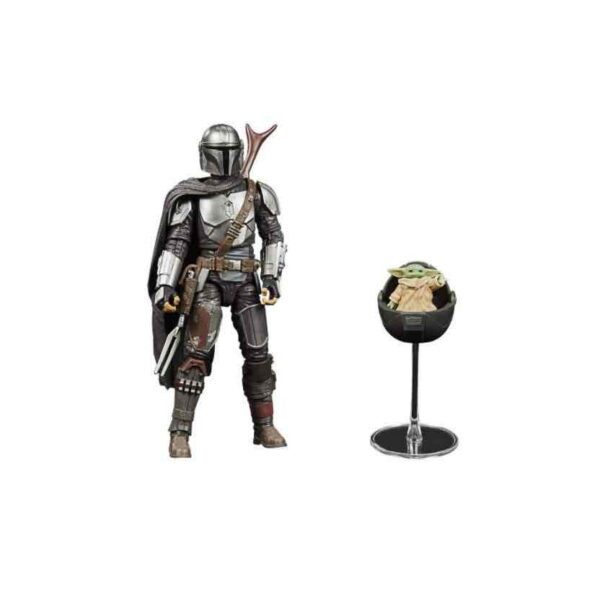 DIN DJARIN (THE MANDALORIAN) AND THE CHILD FIGURA STAR WARS BLACK SERIES MANDO MONDAYS