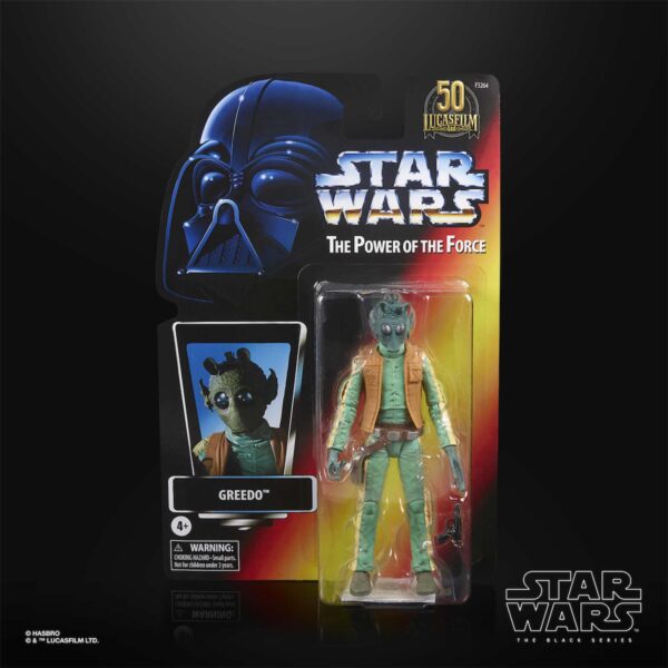 GREEDO FIGURA 15 CM STAR WARS THE POWER OF THE FORCE BLACK SERIES F32645L0 - Imagen 4