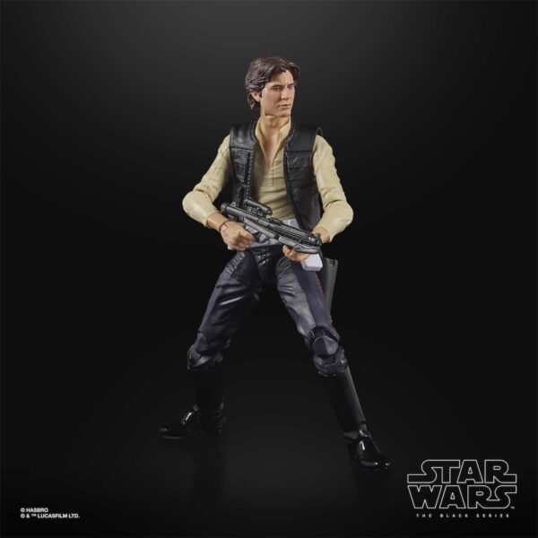 HAN SOLO FIGURA 15 CM STAR WARS THE POWER OF THE FORCE BLACK SERIES F32655L0 - Imagen 2