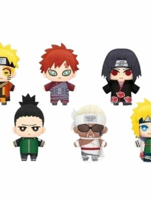 Peluches Naruto Shippuden - Tomonui Assort Series 2 Verde (Naruto, Gaara, Itachi, Shikamaru, Killer B, Minato)