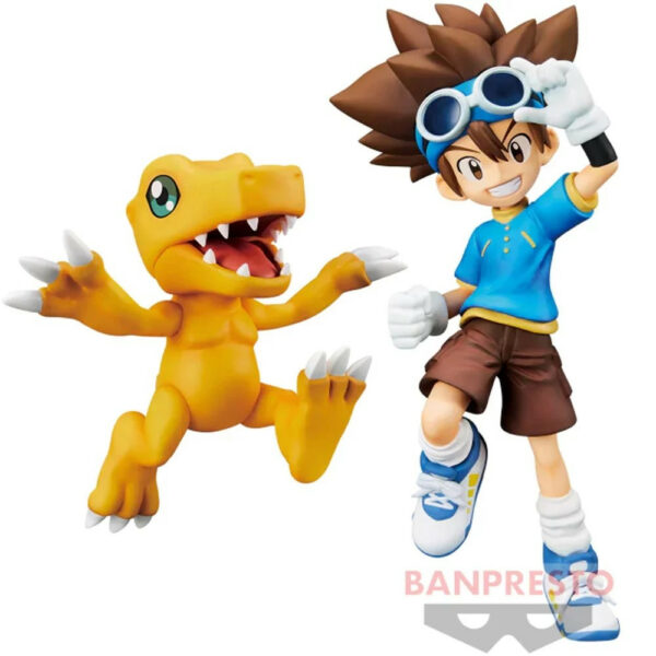 TAICHI & AGUMON FIG 15 CM DIGIMON ADVENTURE DXF ADVENTURE ARCHIVES - Imagen 2