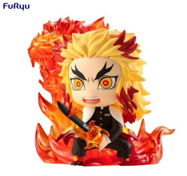 Demon Slayer: Kimetsu no Yaiba Estatua PVC Hold Rengoku Kyojuro 8 cm - Imagen 2