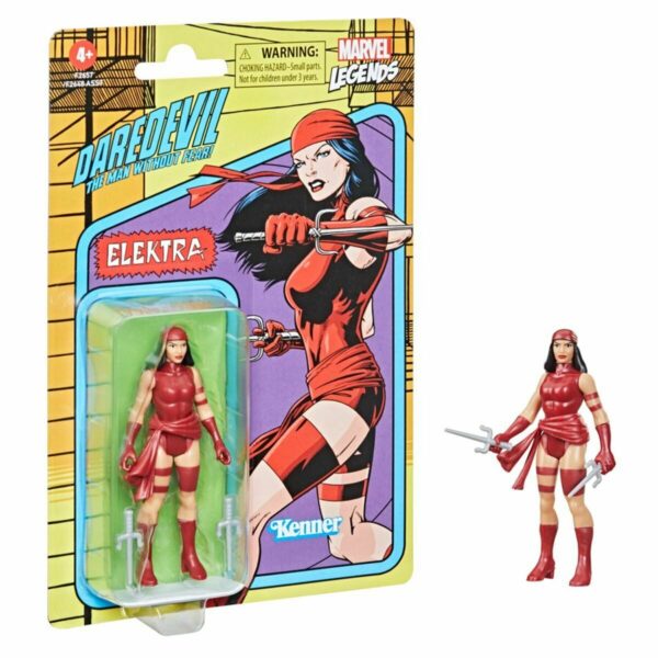 ELEKTRA FIGURA 9.5 CM MARVEL LEGENDS RETRO F26565L0