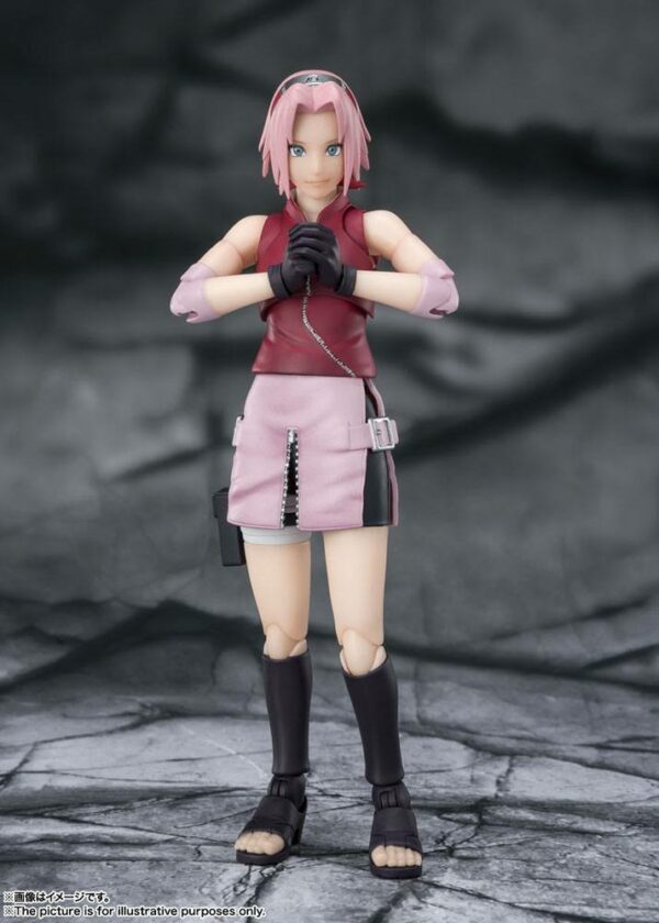 SAKURA HARUNO INHERITOR TSUNADE'S INDOMINABLE WILL FIG 14 CM NARUTO SHIPPUDEN SH FIGUARTS - Imagen 3