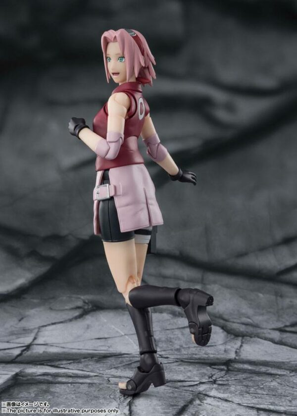 SAKURA HARUNO INHERITOR TSUNADE'S INDOMINABLE WILL FIG 14 CM NARUTO SHIPPUDEN SH FIGUARTS - Imagen 4