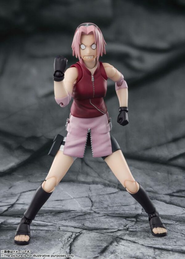 SAKURA HARUNO INHERITOR TSUNADE'S INDOMINABLE WILL FIG 14 CM NARUTO SHIPPUDEN SH FIGUARTS - Imagen 5