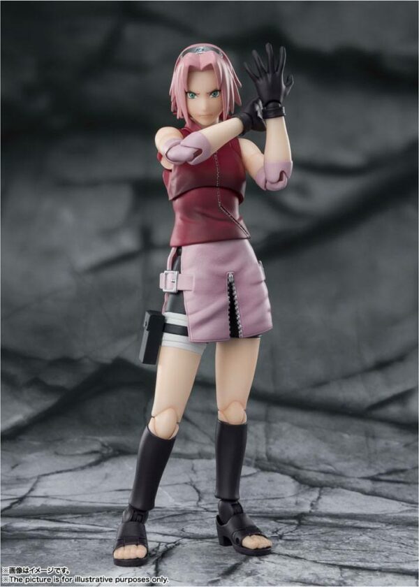 SAKURA HARUNO INHERITOR TSUNADE'S INDOMINABLE WILL FIG 14 CM NARUTO SHIPPUDEN SH FIGUARTS - Imagen 6