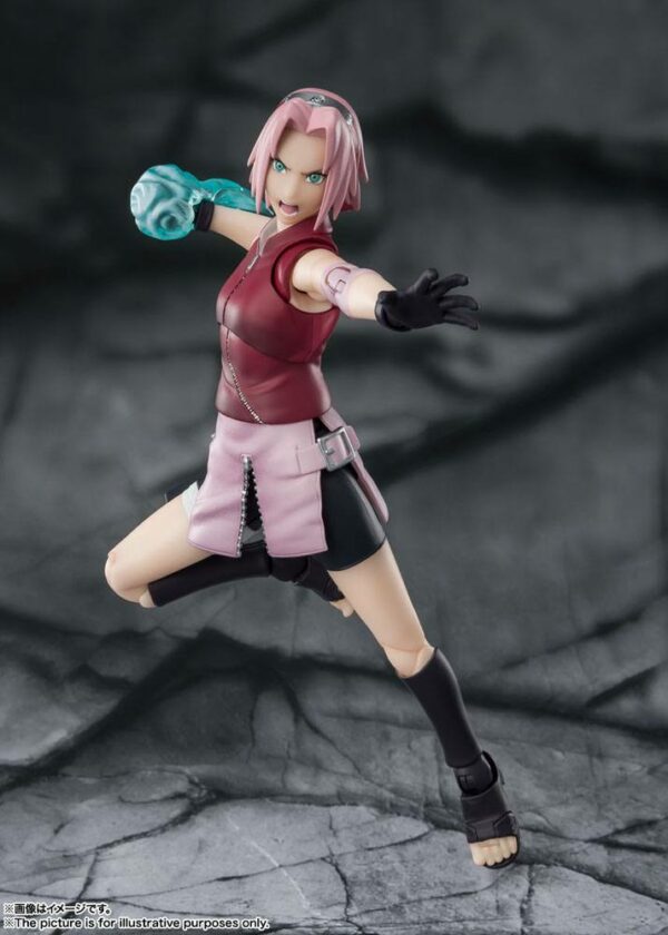 SAKURA HARUNO INHERITOR TSUNADE'S INDOMINABLE WILL FIG 14 CM NARUTO SHIPPUDEN SH FIGUARTS - Imagen 7