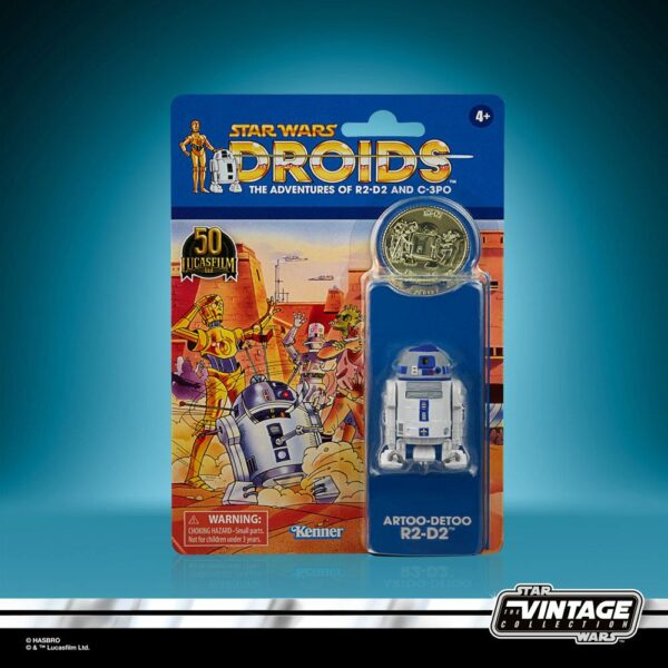 VIN R2-D2 FIGURA 9,5 CM STAR WARS DROIDS VINTAGE F53105L0