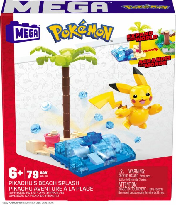 Pokémon Kit de Construcción Mega Construx Pikachu's Beach Splash - Imagen 5