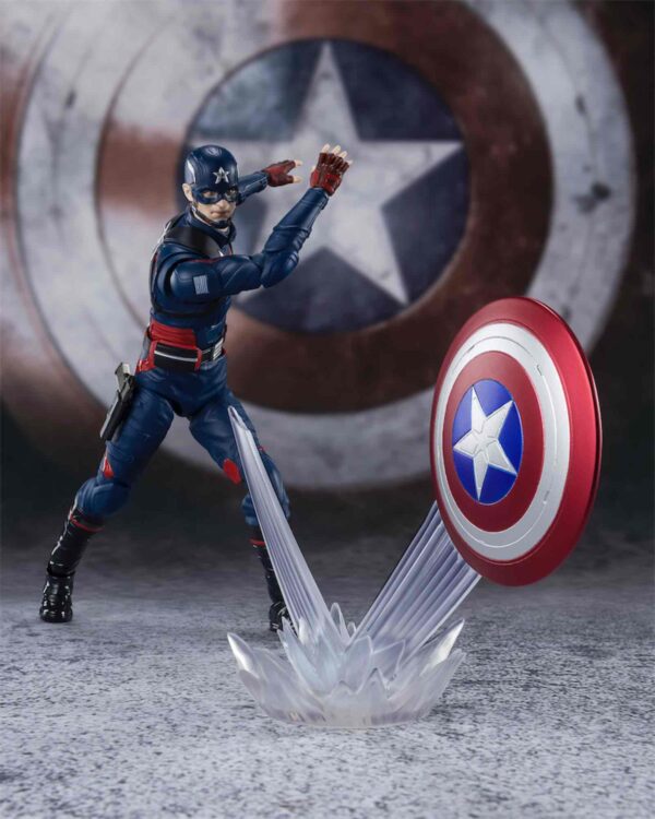 CAPTAIN AMERICA JOHN WALKER FIG 15CM MARVEL FALCON & WINTER SOLDIER S.H.FIGUARTS RE-RUN - Imagen 6