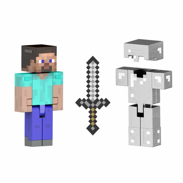 STEVE FIGURA 14 CM MINECRAFT DIAMOND LEVEL