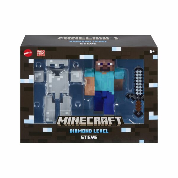 STEVE FIGURA 14 CM MINECRAFT DIAMOND LEVEL - Imagen 3