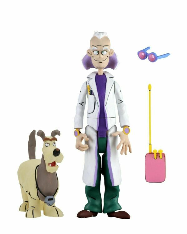 Figura Scale Action Back To The Future Toony Classics: Doc junto su perro Einstein 15 cm