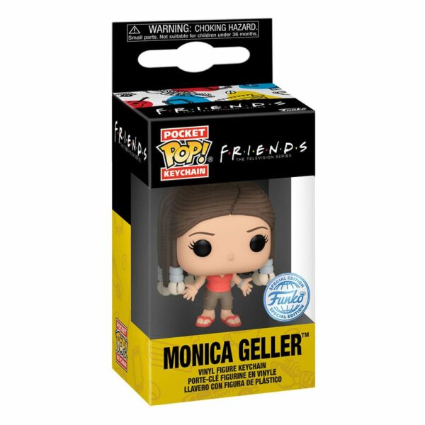 Friends Llaveros Pocket POP! Vinyl Monica w/ Braids 4 - Imagen 4