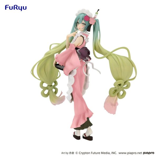 Hatsune Miku Estatua PVC Exceed Creative Hatsune Miku Matcha Green Tea Parfait Another Color Ver. 20 cm