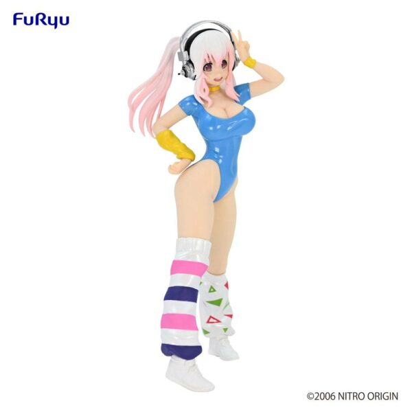 Super Sonico Estatua PVC Concept Figure 80's/Another Color/Blue Ver. 18 cm - Imagen 2