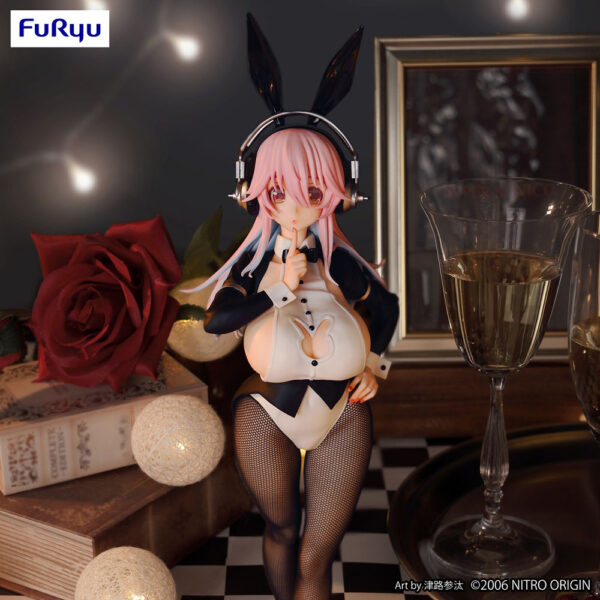 Super Sonico Estatua PVC BiCute Bunnies Super Sonico Newly Drawn Costume Ver. 30 cm - Imagen 8