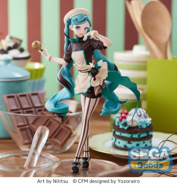 Hatsune Miku Estatua PVC Luminasta Hatsune Miku - Bitter Patissier 21 cm