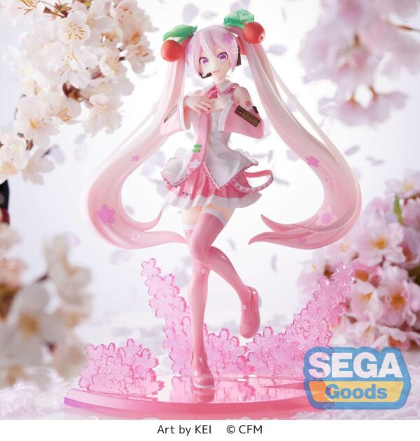 HATSUNE MIKU SAKURA MIKU 2023 VER FIG 21 CM HATSUNE MIKU LUMINASTA - Imagen 2