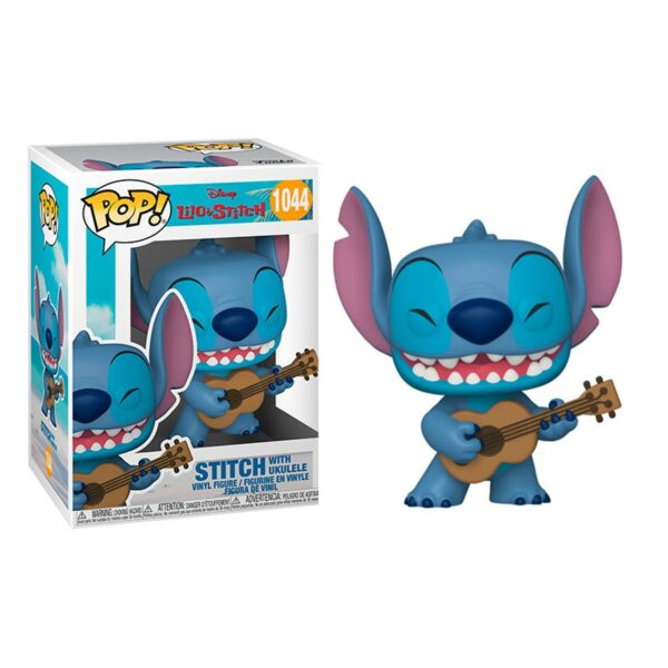 Lilo & Stitch Funko POP! Disney Vinyl Figura Stitch w/Ukelele 9 cm