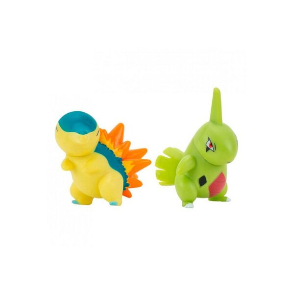 Pack 2 Figuras Larvitar y Cyndaquil Pokémon