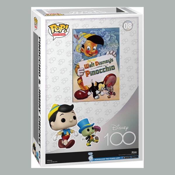 Disney's 100th Anniversary POP! Movie Poster & Figura Pinocchio 9 cm - Imagen 4