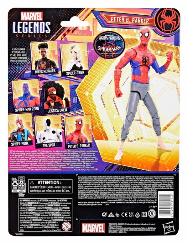 PETER B. PARKER FIG. 15 CM SPIDER-MAN ACROSS THE SPIDER-VERSE PART ONE MARVEL LEGENDS - Imagen 7