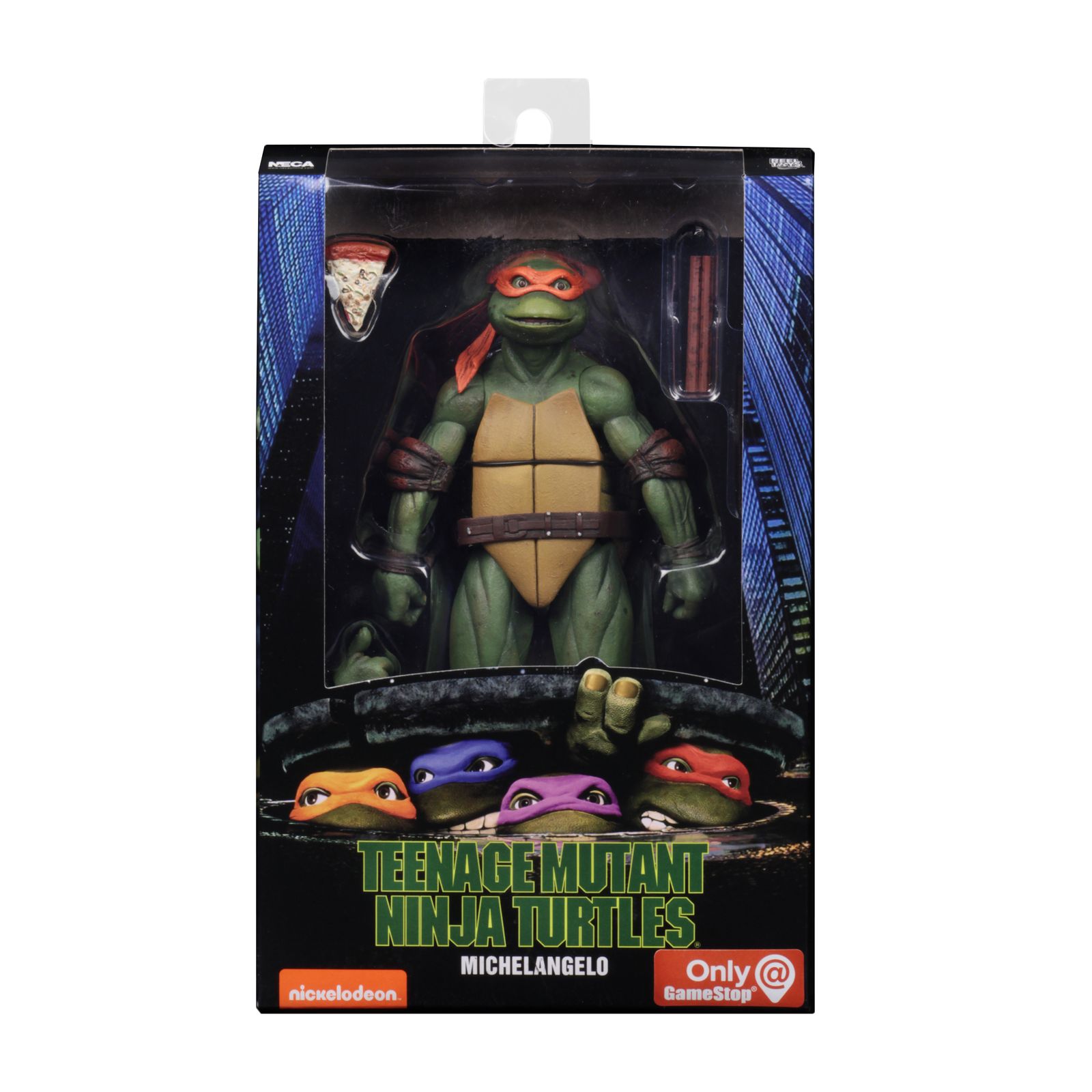 MICHELANGELO FIGURA 18 CM SCALE ACTION FIGURE TMNT MOVIE 1990