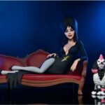 ELVIRA ON COUCH BOXED SET ACTION FIG. 15 CM TOONY TERRORS - ELVIRA