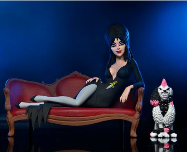 ELVIRA ON COUCH BOXED SET ACTION FIG. 15 CM TOONY TERRORS - ELVIRA