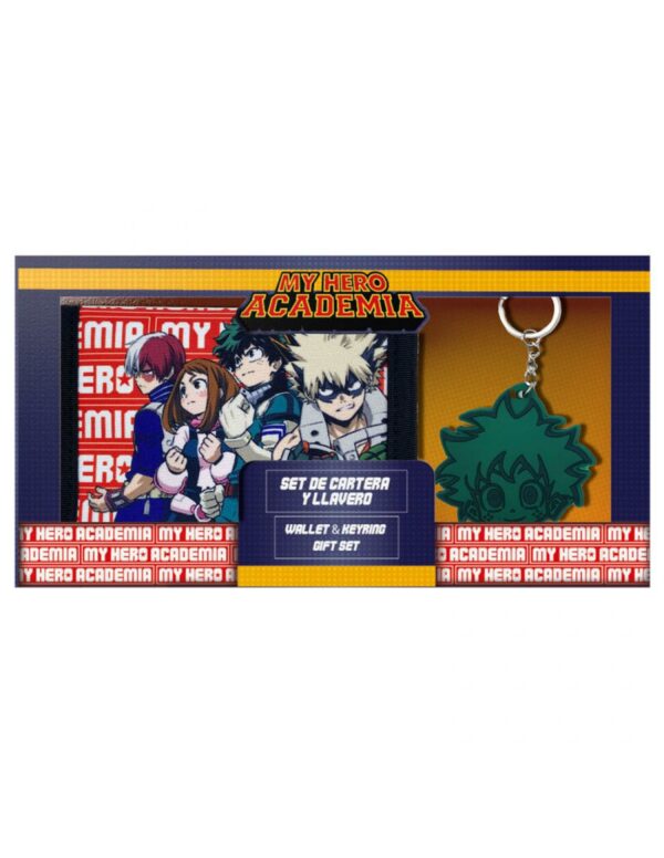 Set de llavero y cartera de My hero academia