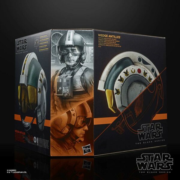 WEDGE ANTILLES BATTLE SIMULATION CASCO REPLICA ESCALA 1:1 BLACK SERIES STAR WARS F27925E0 - Imagen 4