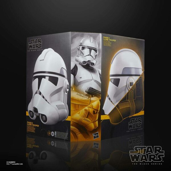 Star Wars: The Clone Wars Black Series Casco Electrónico Phase II Clone Trooper - Imagen 3