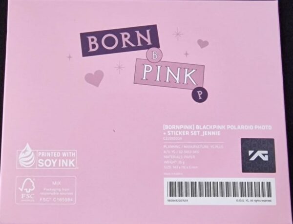 [BORN PINK] BLACKPINK – Polaroid Photo + Sticker Set (Jennie ver.) - Imagen 5