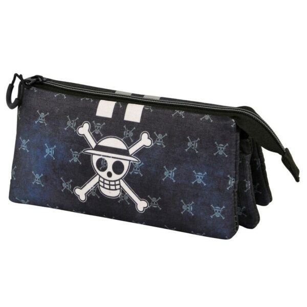 Estuche portatodo triple - One Piece calavera