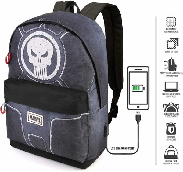 Mochila Marvel Punisher - Imagen 2