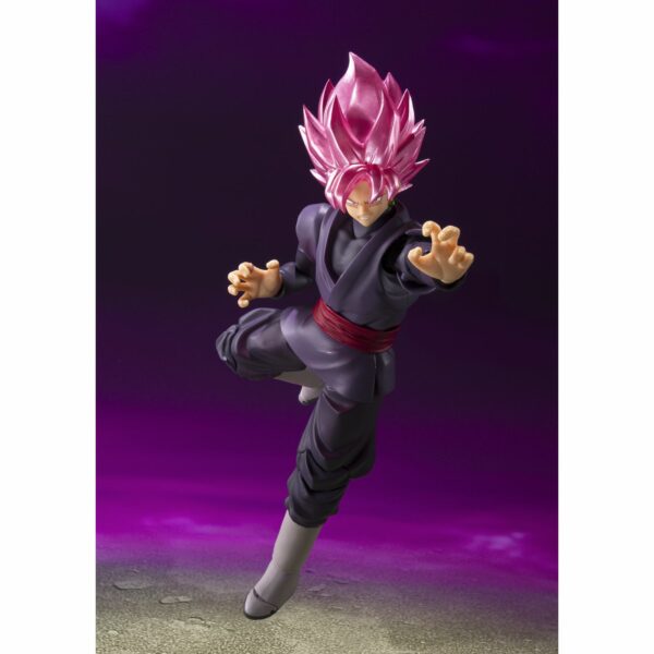 GOKU BLACK SUPER SAIYAN ROSE FIG. 14 CM DRAGON BALL SUPER SH FIGUARTS TAMASHII NATIONS - Imagen 4