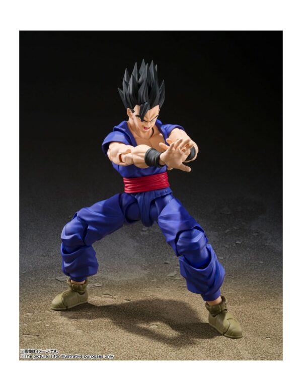 ULTIMATE SON GOHAN SUPER HERO FIG. 14 CM DRAGON BALL SUPER SH FIGUARTS TAMASHII NATIONS - Imagen 2