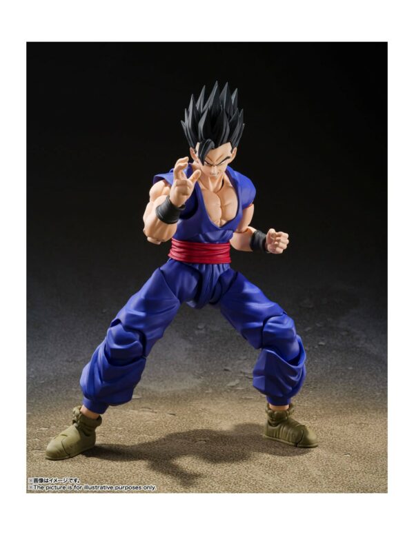 ULTIMATE SON GOHAN SUPER HERO FIG. 14 CM DRAGON BALL SUPER SH FIGUARTS TAMASHII NATIONS - Imagen 3