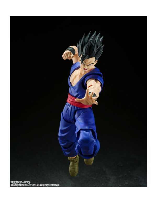 ULTIMATE SON GOHAN SUPER HERO FIG. 14 CM DRAGON BALL SUPER SH FIGUARTS TAMASHII NATIONS - Imagen 5