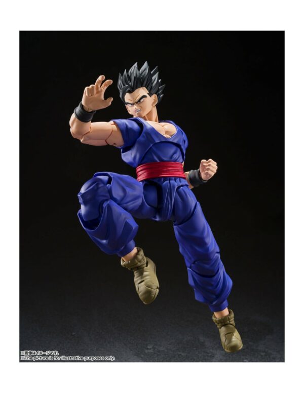 ULTIMATE SON GOHAN SUPER HERO FIG. 14 CM DRAGON BALL SUPER SH FIGUARTS TAMASHII NATIONS - Imagen 6