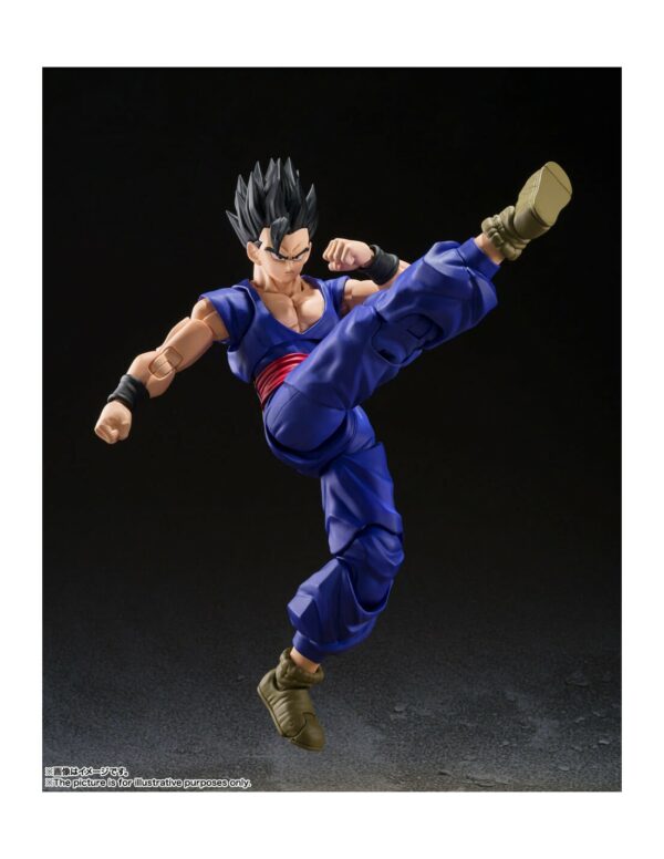 ULTIMATE SON GOHAN SUPER HERO FIG. 14 CM DRAGON BALL SUPER SH FIGUARTS TAMASHII NATIONS - Imagen 7