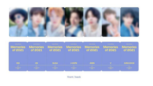 BTS – MEMORIES OF 2021 DVD (7 DISC) - Imagen 12